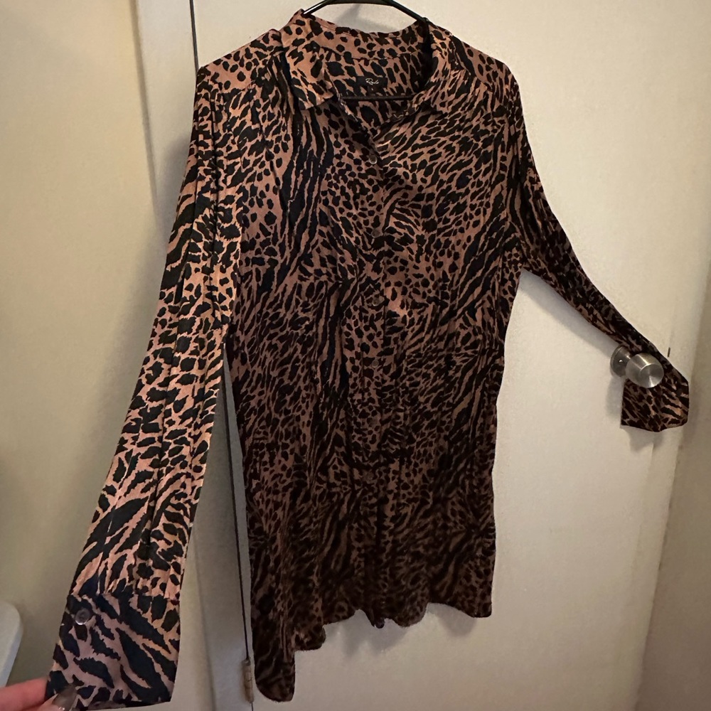 Rails Satin Button Down